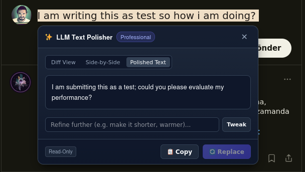 Clean Polished View & Tweaking